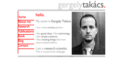 Desktop Screenshot of gergelytakacs.com
